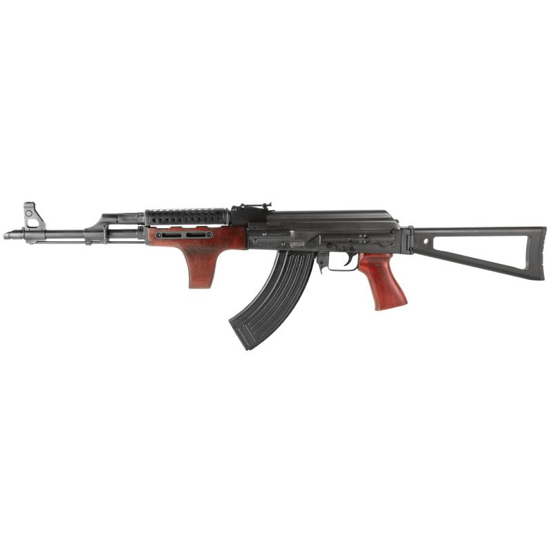 ZPAPM70, Semi-automatic Rifle, AK, 7.62X39, 16" Barrel, Matte Finish, Black, MLOK Compatible Dong Forend, Triangle Folding Stock, 30 Rounds ZR7762SRMD