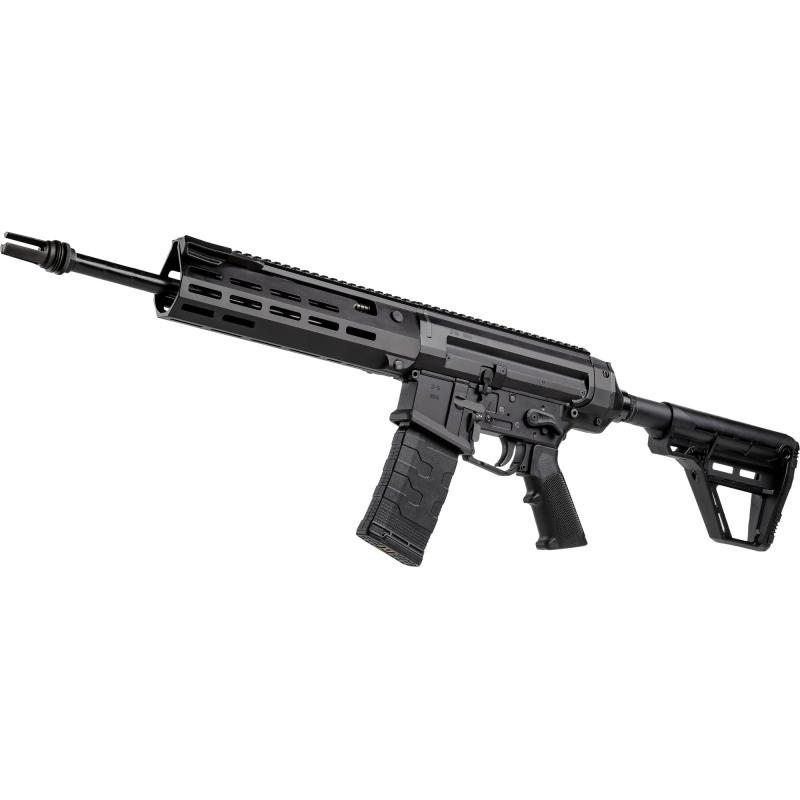 ZF-56, Semi-automatic Rifle, 556NATO, 16" Barrel, Threaded 1/2x28, Matte Finish, Black, Polymer, Free Float M-LOK Handguard, Collapsible Stock, Manual Safety, 30 Rounds, 3 Magazines ZF56000016