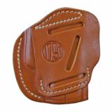 3 Way Holster, OWB Holster, Size 2, Ambidextrous, Classic Brown, Leather 3WH-2-CBR-A