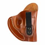 Revolver Holster, Tuckable, Inside Waistband Holster, Size 1, Matte Finish, Leather Construction, Classic Brown, Right Hand RVH-IWB-1T-CBR-R