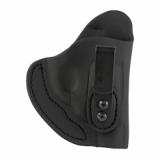 Revolver Holster, Tuckable, Inside Waistband Holster, Size 1, Matte Finish, Leather Construction, Stealth Black, Right Hand RVH-IWB-1T-SBL-R