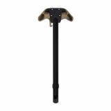 Breach, AR-15, Charging Handle, Ambidextrous, Small Lever, Gas Deflection Shelf, Anodized Finish, Black and Tan APRA700120C