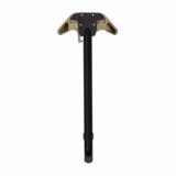 BREACH, AR-15 Charging Handle, Ambidextrous, Large Lever, Gas Deflection Shelf, Anodized Finish, Black and Tan APRA700121C