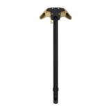 BREACH, AR-10 Charging Handle, Ambidextrous, Large Lever, Gas Deflection Shelf, Anodized Finish, Black and Tan APRA700321C