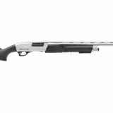 Meriva 3-1 Pump Shotgun, 12 Gauge, 3" Chamber, 2 Chrome Barrel Set, 18.5" Cylinder Smooth Barrel and 18.5" Vent Rib Barrel, Black Polymer Stock and Black Polyer Pistol Grip, 5Rd MR25-P101-MC