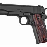 1911, Semi-automatic, 1911, Commander, 45 ACP, 4.25", Steel Frame, Matte Black, Wood Grips, 7Rd 1911BKOWC