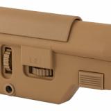 Collapsible Precision Stock, Coyote Brown, Medium Length CPS-1306