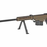 Barrett, 82A1, Semi-automatic, 416 Barrett, 29" Fluted Barrel, Coyote Finish, Synthetic Stock, 10Rd, Carry Case, 1 Magazine, Monopod Included 18861