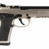 92X Performance Carry, Double Action/Single Action, Semi-automatic, Metal Framed Pistol, Full Size, 9MM, 4.9" Barrel, Steel Frame, Nistan Finish, Silver, Polymer Grips, Fiber Optic Front/Adjustable Rear Sights, Optic Ready, Ambidextrous Manual Safety, 15