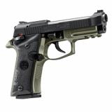 80X Cheetah, Semi-automatic Pistol, Double/Single Action, Metal Frame, Compact, 380 ACP, 3.9" Silver Barrel, Black Slide, Olive Drab Green Frame, Optics Ready, Ambidextrous Safety, Interchangeable Front Sight, 13 Rounds, 2 Magazines SPEC0713A
