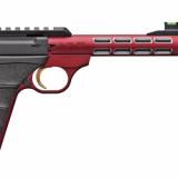 Buck Mark Vision, Semi-automatic, 22 LR, 5.875" Barrel, Threaded 1/2-28, Includes Muzzle Brake, Red Color, Anodized Finish, URX Rubber Grip, Thumb Safety, Right Hand, Adjustable Rear & Fiber Optic Front Sights, 10Rd, 2 Magazines 051563490