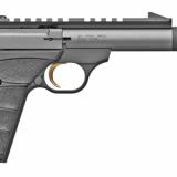 Buck Mark Field/Target, Semi-automatic, 22 LR, 4.4" Barrel, Threaded, Compensator, Gray Cerakote Finish, Aluminum Frame, Black Color, UFX Grip, Thumb Safety, Blade Front/Adjustable Rear, 10Rd, 2 Magazines 051570490