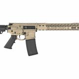 Billet Rifle, Semi-automatic, AR, 223 Rem/556NATO, 16" Barrel, Light Sand Battleworn Cerakote Finish, MFT Minimalist Stock, 30Rd BRO-20110903