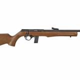 RB22, Bolt Action Rifle, 22LR, 18" Barrel, Black Finish, Synthetic Stock with Wood Hydro Dip, 10Rd, Adjustable Fiber Optic Sights RB22L1811HD5