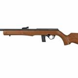 RB22, Bolt Action Rifle, 22LR, 18" Barrel, Black Finish, Synthetic Stock with Wood Hydro Dip, 10Rd, Adjustable Fiber Optic Sights RB22L1811HD5