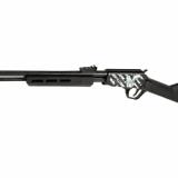 Gallery, Pump Action Rifle, 22 LR, 18" Round Barrel, Matte Finish, Black, Synthetic Stock, Adjustable Sights, Black, Laser Engraved Zombie Squirrel Receiver, 15 Rounds RP22181SY-EN03