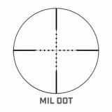 Tac Optics LRS Rifle Scope, 6-24X50mm, 30mm Main Tube, Illuminated Mil-Dot Reticle, Matte Finish BT6245F