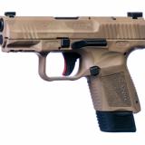 TP9 Elite SC, Striker Fired, Semi-automatic, Polymer Frame Pistol, 9MM, 3.6" Barrel, Cerakoted Finish,  Splinter Camo, Loaded Chamber Indicator, Reversible Magazine Release, 2 Magazines, (1)-12 Round and (1)- 15 Round, Holster, 2 Interchangeable Back Str
