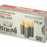 Steel Case, 9MM, 115 Grain, Full Metal Jacket, 50 Round Box AM8189