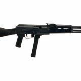 WASR-M, Semi-automatic Rifle, 9MM, 16.25" Barrel, Black, Polymer Grip, Polymer Fixed Stock, Adjustable Sights, Manual Safety, 33 Rounds, 1 Magazine, Threaded Slant Brake RI4312-N
