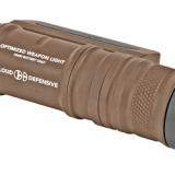 Owl, Optimized Weapon Light, Flat Dark Earth Aluminum, 1250 Lumens, Ambidextrous, Fits Any Picatinny Rail, Quick-Disconnect Light Head And Tail-cap, Includes Battery And Charger OWL-FDE