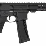 Banshee MK4, Semi-automatic, Pistol, 22 LR, 4.5" Barrel, Threaded 1/2x28, ZEROED Flashider, Cerakote Finish, Armor Black, ZEROED Polymer Grip, Picatinny End Cap, 4" Free Float M-LOK Handguard, Manual Safety, 25 Rounds, 1 Magazine 22A5BD2-AB
