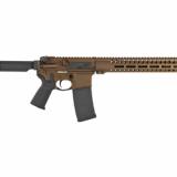 Resolute 300, Semi-automatic Rifle, 223 Rem/556NATO, 16.1" Barrel, Midnight Bronze Cerakote, CMMG RipStock, 30Rd, Geissele SSA Two-Stage Trigger, Magpul MOE Grip, MLOK Handguard 55AC758-MB