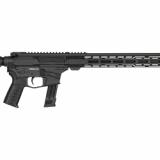 Resolute MK17, Semi-automatic Rifle, 9MM, 16.1" Barrel, Threaded Barrel, 1/2x28", ZEROED SR Brake, Cerakote Finish, Armor Black, 15" Free Float M-LOK Handguard, ZEROED Polymer Grip, CMMG RipStock, Manual Safety, 21 Rounds, 1 Magazine 92AE6FB-AB