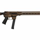 Resolute 300, Semi-automatic, 9MM, 16.1" Barrel, 1:10 Twist, Midnight Bronze Cerakote Finish, Magpul MOE Grip, CMMG RipStock, 33Rd Glock Magazine, CMMG M-LOK RML15 Handguard, CMMG SV Muzzle Brake, Threaded 1/2-28, Geissele SSA Trigger 99AE65A-MB