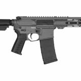 Banshee MK4, Semi-automatic Pistol, AR, 300 Blackout, 8" Threaded Barrel, 5/8x24, CMMG Zeroed Linear Compensator, Cerakote Finish, Tungsten, M-LOK Handguard, CMMG Zeroed Polymer Grip, Pistol Tube, Manual Safety, 30 Rounds, 1 Magazine PE-30A81BB-TNG