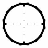 Hardline, Rifle Scope, 4-12X40mm, 1" Tube, Mil Dot Reticle, Matte Black 01-01510