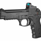 Regard, Double Action/Single Action, Semi-automatic, Metal Frame Pistol, Full Size, 9MM, 4.9" Barrel, Aluminum, Black, Polymer Grips, Ambidextrous Thumb Safety, 18 Rounds, 1 Magazine, Far-Dot Red Dot Optic 392080