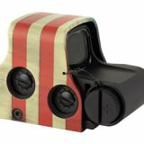 Tactical, Holographic, Non-Night Vision Compatible Sight, Red Reticle, 68MOA Ring with 1MOA Dot, Black with Betsy Ross Flag Hood, Rear Buttons, Includes CR123 Battery XPS2-0BROSS