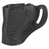 HORNET STRONGSIDE/CROSSDRAW Belt Holster, Right Hand, Fits Ruger SP101 2.25"/SP101 2.25" Spurless Hammer, Colt Agent Revolver, Cobra 2" (Pre-2017)/Detective Special 2", Kimber K6S 2", Taurus 327 2"/605 2"/85 Titanium 2"/94 2", Black Leather HT118B