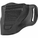 HORNET STRONGSIDE/CROSSDRAW Belt Holster, Right Hand, Fits Ruger LCR 2", Black Leather HT300B