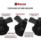 Tuck-N-Go 2.0 Strongside/Crossdraw, Inside Waistband Holster, Ambidextrous, Fits Colt 4.25" 1911, Kimber 4" 1911/4" 1911 w/Rail, Springfield 4" 1911, S&W SW1911SC 4.25", Sig Sauer 4.25" 1911 (Contoured Slide), Black Leather TUC266B