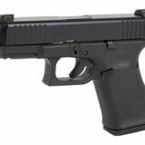 19 Gen 5, Striker Fired, Compact Size, 9MM, 4.02" Marksman Barrel, Polymer Frame, Matte Finish, Ameriglo Agent Night Sights, 15Rd, 3 Magazines, Front Serrations, Ambidextrous Slide Stop Lever, Flared Mag Well, nDLC Finished Slide and Barrel, No Finger Gr