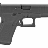19 Gen5, Striker Fired, Compact, 9MM, 4.02" Marksman Barrel, Polymer Frame, Matte Finish, Glock Night Sights, 10Rd, 3 Magazines, Ambidextrous Slide Stop Lever, Flared Mag Well, nDLC Finished Slide and Barrel, No Finger Grooves, Front Serrations PA195S701