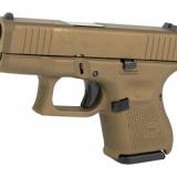 26, GEN 5, Semi-automatic, Striker Fired, Sub-Compact, 9MM, 3.43" Barrel, Cerakote Finish, Burnt Bronze, 10 Rounds, 3 Magazines UA265S204-BB