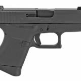 43, Striker Fired, Sub Compact, 9MM, 3.41" Barrel, Polymer Frame, Matte Finish, Glock Night Sights, 6Rd, 2 Magazines UI4350701