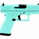 43X, Semi-automatic, Striker Fired, Sub-Compact, 9MM, 3.41", Robin's Egg Blue, 10 Rounds, 2 Mags, Fixed Sights, Polymer, Skydas Cerakote UX4350204-REB