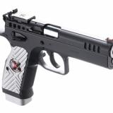 Stock II Extreme, Semi-Automatic, DA/SA, Steel Frame Pistol, 9mm, 4.45" Barrel, Matte Finish, Black, Aluminum Grips, Ambidextrous Safety, Adjustable Sights, 17 Rounds TF-STOCK2X-9