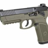 Jericho 941 Enhanced, Semi-automatic, Full Size, 9MM, 4.4" Barrel, OD Green, Polymer, 17Rd, 2 Mags J941PL9OD-II