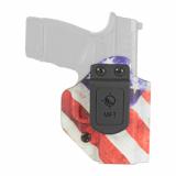 Inside Waistband Holster, Ambidextrous, American Flag, Fits Springfield Hellcat, Kydex, Includes 1.5" Belt Attachment HSFHCAIWBA-AFM1