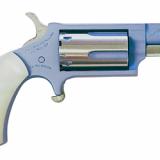Winter Edition, Single Action, Revolver, 22 WMR, 1 5/8" Brrel, Polar Ice Blue Cerakote Finish, Snowflake Engraving on Left Side, Mountain Engraving Both Sides Of Barrel, White Pearlite Grips, Includes DeSantis Black Crossdraw Holster, Limited To 1,000, 5
