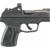 MAX-9-CT, Semi-automatic, Striker Fired, Sub-Compact, 9MM, 3.2", Black, 12Rd, Crimson Trace Optic, Optic Ready, Thumb Safety, Front Night Sight, Polymer, Black Oxide 03504
