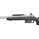 Scout Rifle, Bolt Action, 450 BUSHMASTER, 16.1" Barrel with Ruger Precision Rifle Hybrid Muzzle Brake, Matte Stainless Steel Finish, Black Synthetic Stock, Adjustable Rear Sight & Protected Blade Front Sight, Right Hand, 4 Rounds 06838