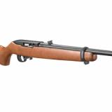 10/22 Carbine, Semi-automatic Rifle, 22 LR, 18.5" Barrel, Satin Black Finish, Hardwood Stock, 10Rd, Adjustable Rear and Bead Front Sight, Ruger branded Flambeau hard case and Taylor Targets Animal Spinner Target 31128