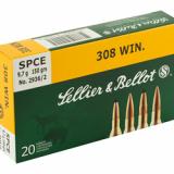 Rifle, 308 Win, 150 Grain, Soft Point Cutting Edge, 20 Round Box SB308D