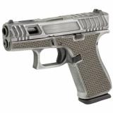 Hoth 43X, Optic Ready, Striker Fired, Semi-automatic, Polymer Frame, Sub-Compact, 9MM, 3.41", Hoth Distressed Grey Cerakote, 10 Rounds, 2 Mags, Fixed Sights, Will Only Accept Shield RMSC, Sig RomeoZero and Holosun 407k/507k Footprint Optics, Must Use Scr